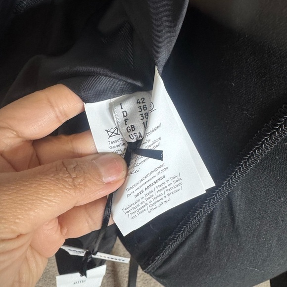 Moschino Couture Veste Noire Talle - Picture 8 of 11